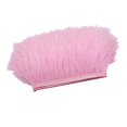 thumbnail image 3 of serony 1 Yard Dyed Ostrich Feather Fringe Trim Ribbon Embellishment Light pink, 3 of 5