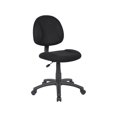 thumbnail image 1 of Scranton & Co Chaise de Bureau Réglable Rembourrée en Tissu, Noire, 1 of 15