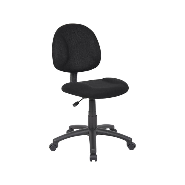 Scranton & Co Chaise de Bureau Réglable Rembourrée en Tissu, Noire