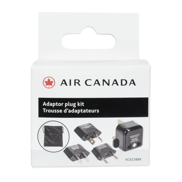Air Canada Travel Adaptor Plug Kit 10 Amps