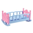 thumbnail image 3 of NEW Rocking Cradle Crib Bedding Set Baby Doll Furniture Toys For Mellchan Dolls, 3 of 6