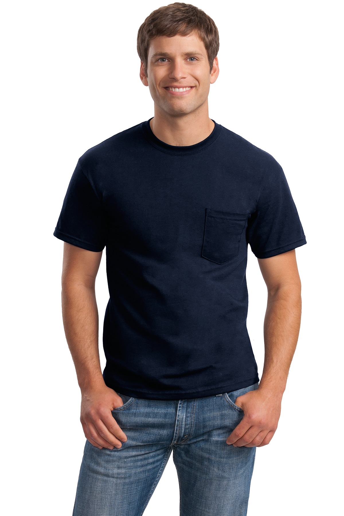 Gildan Men's Short Sleeve T-Shirt With Pocket . 8300