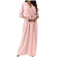 thumbnail image 3 of Mode Femme Col en V Manches Longues Couleur Unie, 3 of 6