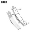 thumbnail image 1 of MYG Support d'Angle 135 Degrés Joint de Connexion pour Profil en Aluminium, 1 of 5