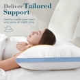 thumbnail image 4 of Pillows Queen Size Hotel Quality Cooling Down Alternative Gusseted Bed Pillows for Side Back or Stomach Sleepers Soft and Supportive for Sleeping Machine Washable, 4 of 9