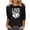 AA-Black, variant on QATAINLAV Womens 3/4 Length Sleeve Shirts Fashion Heart Print Crewneck Pullover Tops Casual Going Out Shirt Game Day Outfits 90% off Clearance Sale Green XXXXXL
