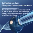 thumbnail image 3 of Unatoiry Portable Handheld Fan Rechargeable Adjustable Summer Sleep Cooling Travel Carrying Office Face Hand Desktop Cooler Green, 3 of 6