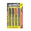 Sharpie PRO Marqueurs permanents, point fin, couleurs assorties, 4 Nombre
