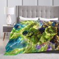 thumbnail image 4 of Ultra Soft Throw Plush Green Hulk Bedding Fleece Blanket for Sofa Bed Travel 50"x40", 4 of 8