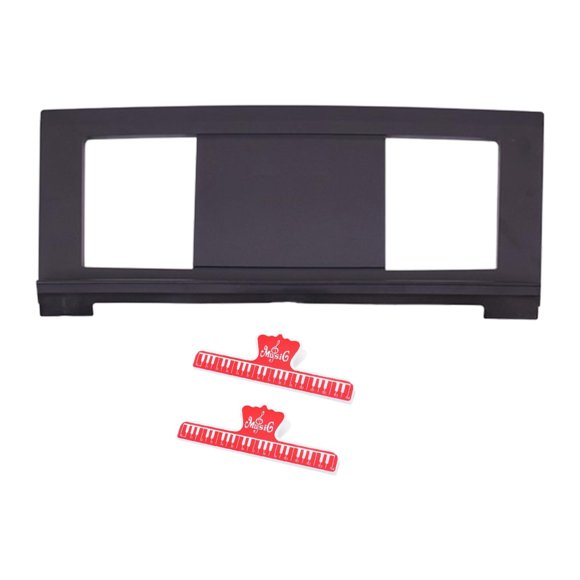 pitrice Electronic Piano Music Stand Lightweight Construction Made To Stability While Playing For Sheet Music Red Clips 47.5x20cm