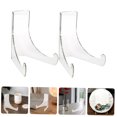 thumbnail image 3 of NIYANGLE Display Rack Acrylic Magazine Holder for Magazines Trays 2pcs, 3 of 8