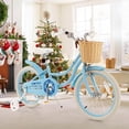 thumbnail image 2 of Costway Vélo pour Enfant 18 Pouces avec Roues Stabilisatrices Guidon et Selle Ajustables Frein à Main Bleu, 2 of 10