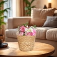 thumbnail image 3 of Handmade Woven Seagrass Storage Container Bohemian Decorative Planter for Indoor Home Organizer, 3 of 6