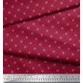 thumbnail image 3 of Soimoi Polyester Crepe Fabric Dot & Floral Small Print Fabric by Yard 42 Inch Wide, 3 of 3