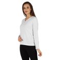 thumbnail image 3 of Inkmeso T-shirt Henley Uni à Boutons pour Femmes Décontracté Basique à Manches Longues T-shirts, 3 of 7