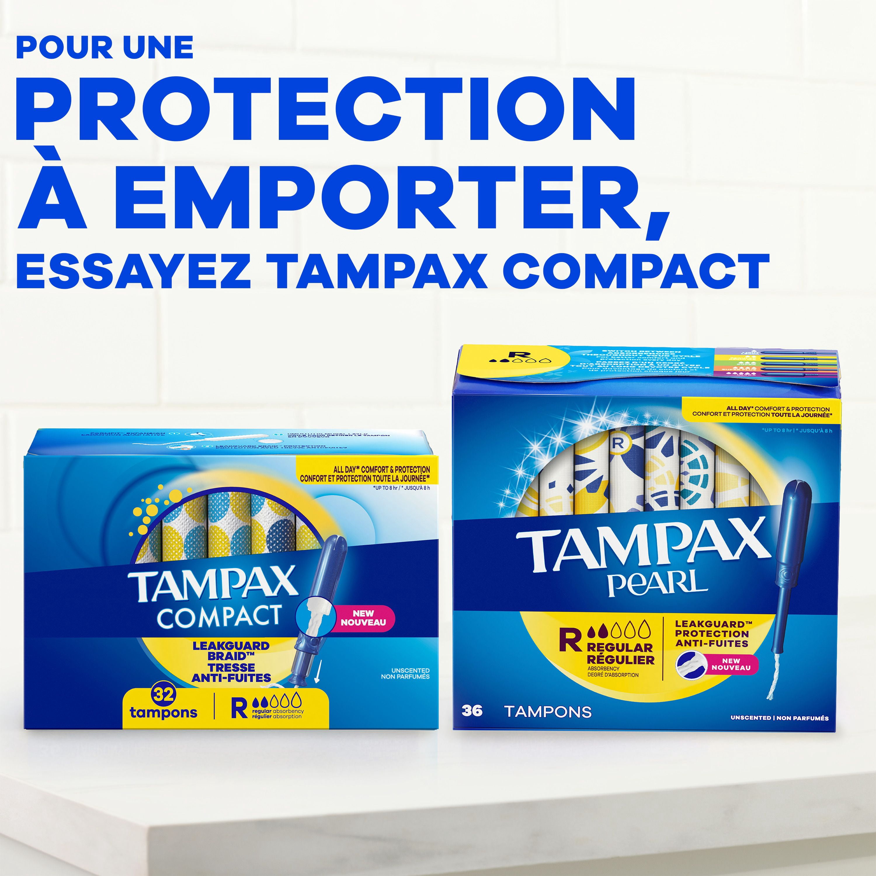 Tampax Tampons avec Applicateur en Carton Absorption Super, Prise Antidérapante, Jupette Anti-Fuites, Non Parfumés