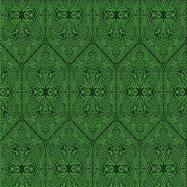 Ahgly Company Machine Washable Indoor Square Transitional Dark Forest Green Area Rugs, 8' Square
