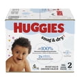 thumbnail image 1 of Huggies Snug & Dry Baby Diapers, Size 2 (12-18 lbs), 186 Count, 1 of 8