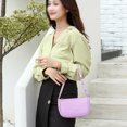 thumbnail image 5 of Crocodile Effect Retro Faux Leather Classic Clutch Shoulder Purse Handbag for Women, 5 of 5
