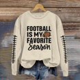thumbnail image 2 of WEAIXIMIUNG Sweatshirts pour Femmes Pull à Manches Longues Hoodies Femmes Sweatshirts à Manches Longues Col Rond Décontracté Football Graphique Imprimé Pull Léger Sweatshirts Blouse Top, 2 of 4