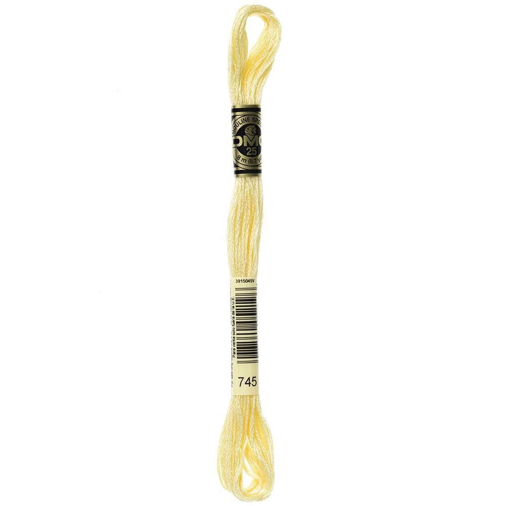 DMC Cotton 6-Strand Embroidery Floss 8 m (8.7 yd) Yellow