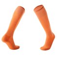 thumbnail image 1 of BYHONG Socks for Women Adult Soccer Socks Solid Color Simple Long Comfortable Breathable Non Running Socks Womens Orange One Size, 1 of 4