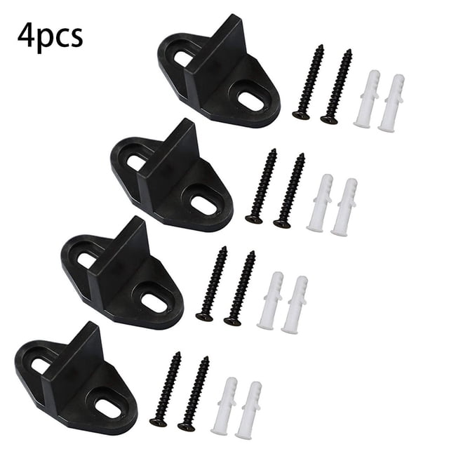 Bgsha 2/4/10pcs Barn Door Hardware Floor Guide Sliding Door Floor Mounted Bottom Guide