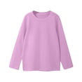 thumbnail image 4 of T-shirts à Manches Longues pour Filles, Hauts d'Automne pour Enfants, Col Ras du Cou, T-Shirts Basiques, 4 of 8
