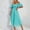 Mint Green, variant on Gspmoly Women Dress, Women'S Off The Shoulder Short Sleeve Pleated High Waist Dress Vacation Dresses for Women up to 60% Off