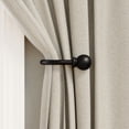 thumbnail image 2 of Mainstays Black Ball Curtain Rod Holdbacks (2 Count), 2 of 6