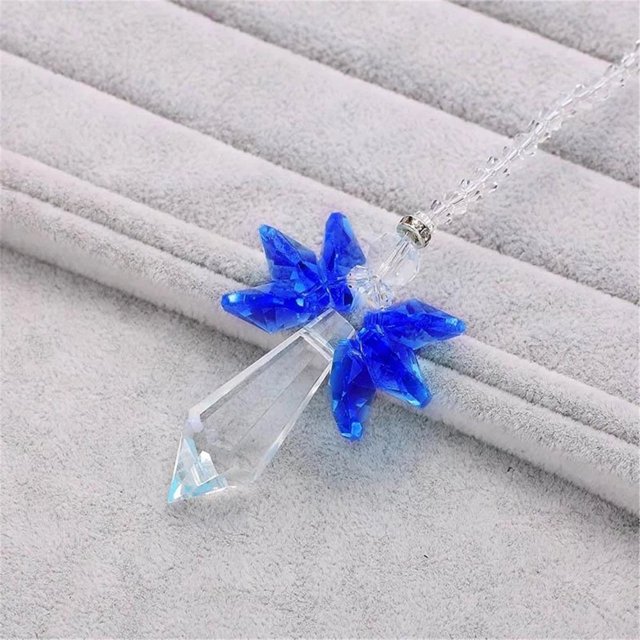 Modern Rainbow Crystal Angel Chakra Suncatcher Car Charm Pendant