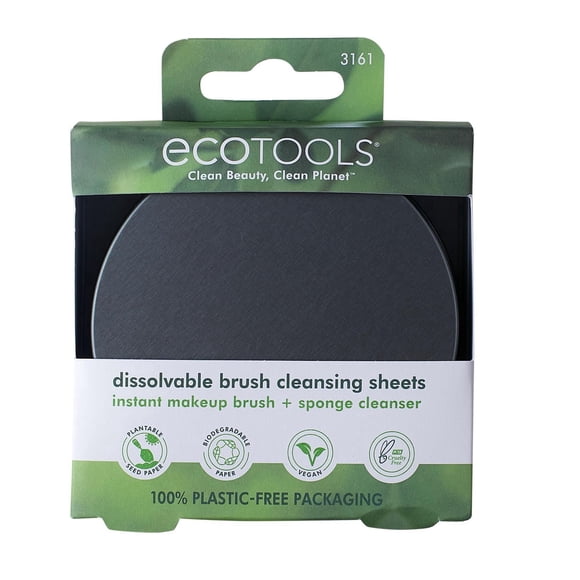 EcoTools Feuilles Nettoyantes Dissolvables pour Pinceaux