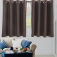 thumbnail image 1 of 2PC Insulated Foam Lined Heavy Thick Grommet Window Curtain Panels, 1 of 1