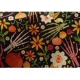 thumbnail image 4 of oneOone Cotton Silk Black Fabric Skull Craft Projects Decor Fabric Printed By The Yard 42 Inch Wide, 4 of 4