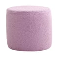 thumbnail image 4 of MesaSe Petit Pouf à Langer en Velours Éponge Rose, 4 of 8