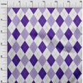 thumbnail image 3 of oneOone Cotton Flex Dark Purple Fabric Check Argyle Sewing Craft Projects Fabric Prints By Yard 40 Inch Wide, 3 of 4