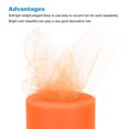 thumbnail image 3 of Unique Bargains 6 inch 50 Yards Tulle Ribbon Rolls Pastel Netting Fabric for Gift Wrapping Christmas Wedding, Orange, 3 of 5