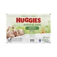 thumbnail image 1 of Huggies Natural Care Sensitive Baby Wipes, UNSCENTED, 6 Refill Packs, 1,008 Wipes, 1 of 6