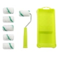 thumbnail image 2 of jifeng Mini Paint Rollers Compact Paint Roller with Tray for Door Cabinet Paintwork 8 set Green, 2 of 9