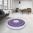 thumbnail image 4 of Ahgly Company Tapis Rectangulaire Lavable en Machine Intérieur Transitionnel Violet Raisin Vif, 6 Pieds x 9 Pieds, 4 of 7