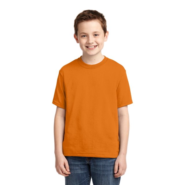 Jerzees T-Shirt à Manches Courtes 50/50 Coton/poly pour Garçons. 29B