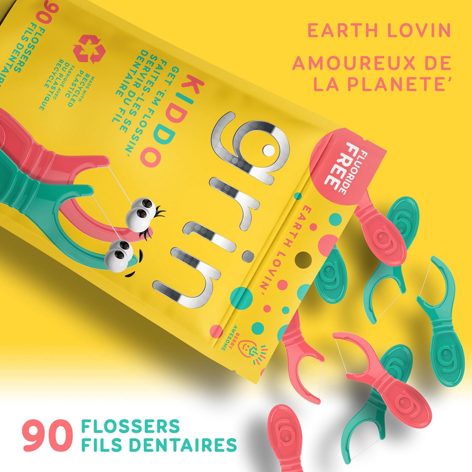 Grin Kiddo Flossers 90ct