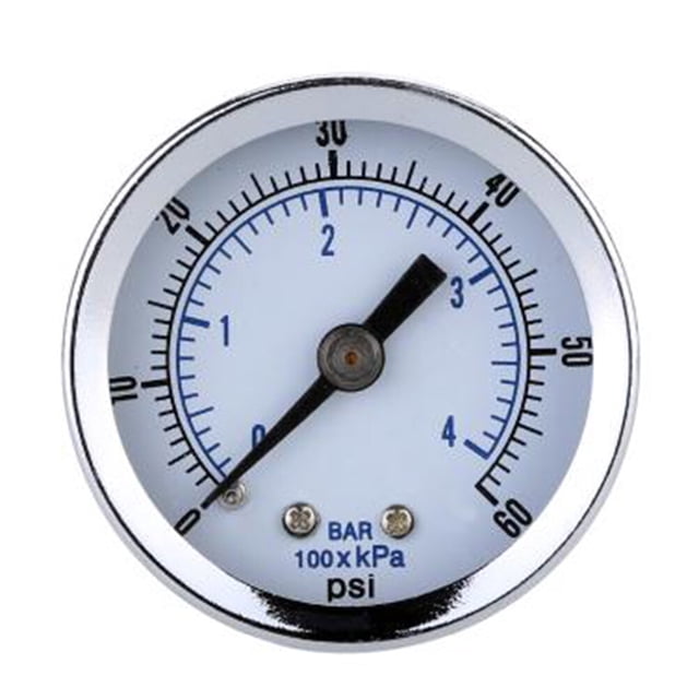 Shisuyan Manomètre à Air Comprimé Compresseur 0-60 Psi Double Échelle