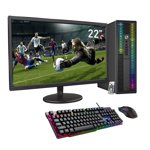 HP EliteDesk Desktop Computer | Quad Core Intel i5 (3.2GHz) | 16GB DDR3 RAM | 512GB SSD Solid State | 22 Inch FHD Monitor | Windows 10 Professional | RGB Light PC - Refurbished