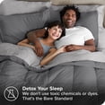 thumbnail image 3 of Bare Home 7-Piece Bed-in-a-Bag - Full, Gray with Light Gray Sheet Set, 3 of 7