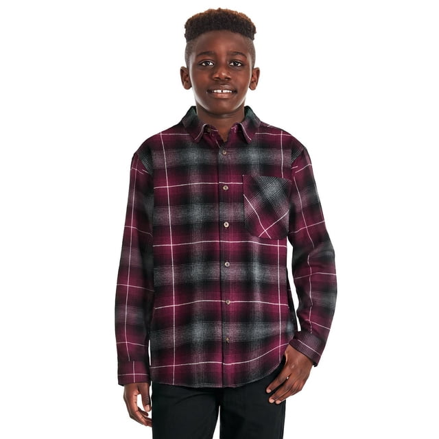 George Boys' Plaid Flannel Shirt