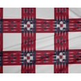 thumbnail image 4 of oneOone Polyester Lycra Fabric Check Ikat Printed Fabric 1 Yard 56 Inch Wide, 4 of 4