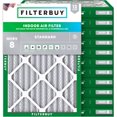 thumbnail image 1 of Filterbuy 16x20x2 Air Filter MERV 8 Dust Defense, HVAC AC Furnace Air Filters Replacement (12-Pack), 1 of 9