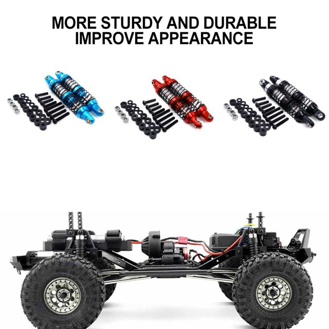Baohd RCGOFOLLOW Alliage d'Aluminium Résistant à l'Usure avant Amortisseur Arrière Résistant à l'Usure Rc Amortisseur Arrière avant pour 1/10 RGT Bleu Foncé