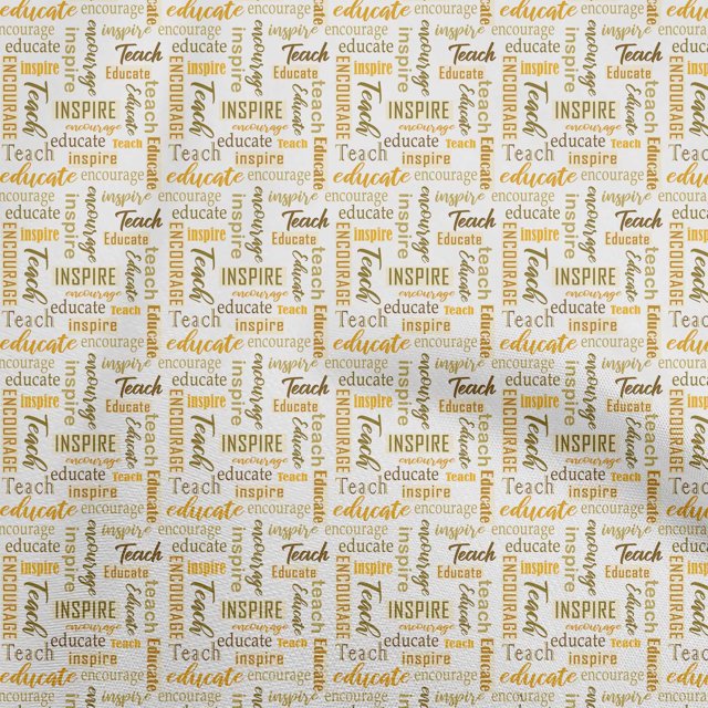 oneOone Cotton Jersey Yellow Fabric Text Craft Projects Decor Fabric Printed By The Yard 58 Inch Wide